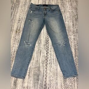 Classic Blue Distressed Women's Jeans